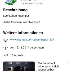Jeder Abonnent wird blockiert
