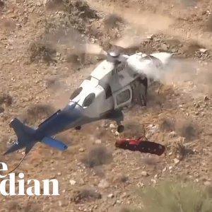 Helicopter rescue of injured hiker in Arizona spins out of control